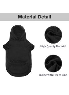 BINGPET Security Dog Hoodies Puppy Sweater Cold Weather Dog Coats Soft Brushed Fleece Pet Clothes Hooded Sweatshirt For Dog Cat  - Image 3