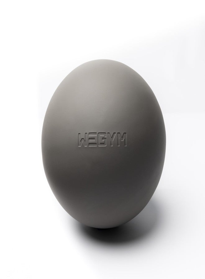 WeGym Pilates Ball 7.87 inch with Pump, Slip Resistant Exercise Ball, Mini Yoga Ball Core Strength, Workout at Home Gym, Grey - Image 1