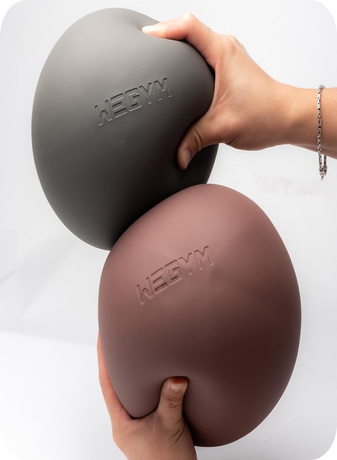 WeGym Pilates Ball 7.87 inch with Pump, Slip Resistant Exercise Ball, Mini Yoga Ball Core Strength, Workout at Home Gym, Grey - Image 4