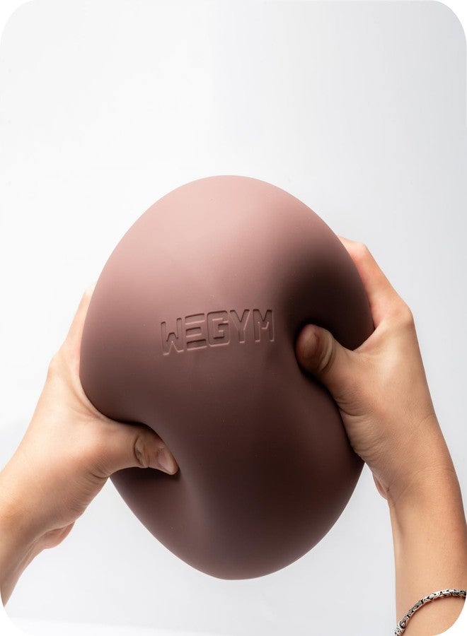 WeGym Pilates Ball 7.87 inch with Pump, Slip Resistant Exercise Ball, Mini Yoga Ball Core Strength, Workout at Home Gym, Grey - Image 3