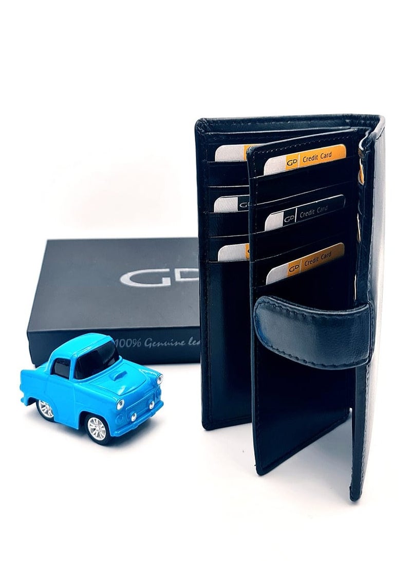 GD Men black leather wallet - Image 5