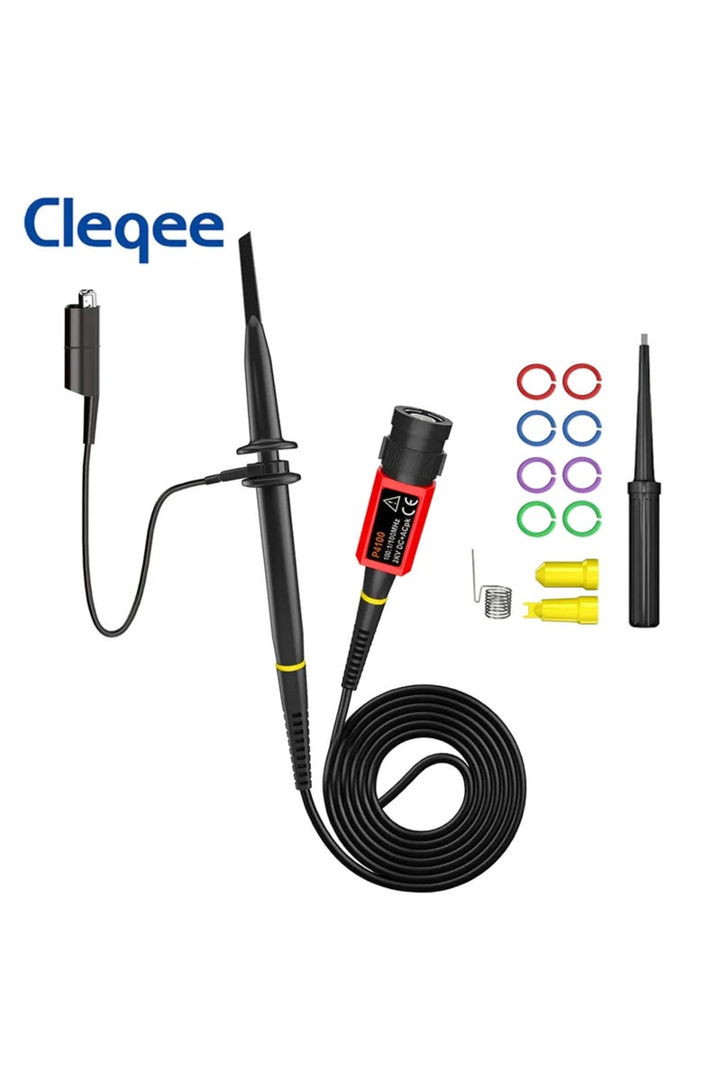 erorex Cleqee P4100 High Voltage Oscilloscope Probe 100:1 2KV 100MHz 100X Safety BNC Connector for Oscil... - Image 1