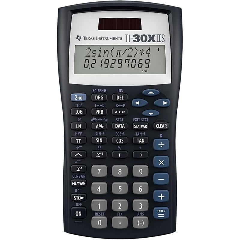 Texas Instruments TI-30XIIS Scientific Calculator, Black 1 Pack - Image 1