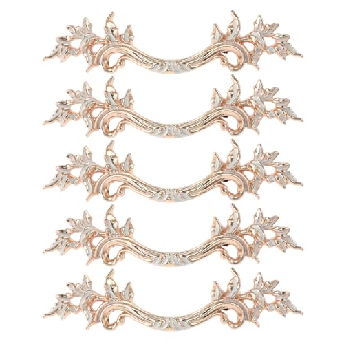 Mgoodoo 5Pcs Gold European Style Vintage Handles Pulls for Cabinet Door Dresser Cupboard Closet Drawer Furniture - Image 1