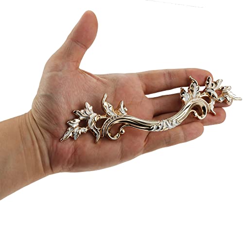 Mgoodoo 5Pcs Gold European Style Vintage Handles Pulls for Cabinet Door Dresser Cupboard Closet Drawer Furniture - Image 3