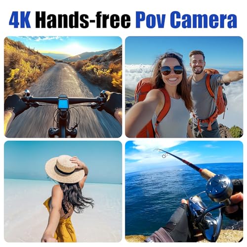 Vauvinmaic 4K WIFI POV Action Body Camera 64GB, Thumb Size Mini Bodycam, Waterproof Magnetic Wearable Hand-free Portable Sports Action Cameras, Snapcam Mount Anywhere for Cycling, Skiing, Swimming, Walking - Image 3