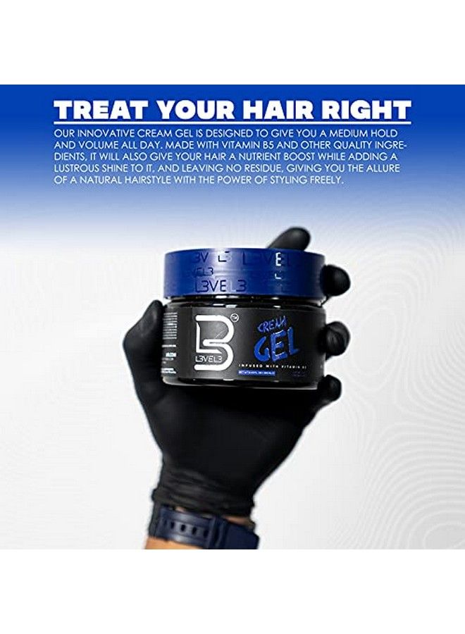 L3 Level 3 Cream Gel Provides Volume And Medium Hold With Vitamins To Nourish And Protect Hair Level Three Mens Hair Styling Cream (500 Ml Medium) - Image 4