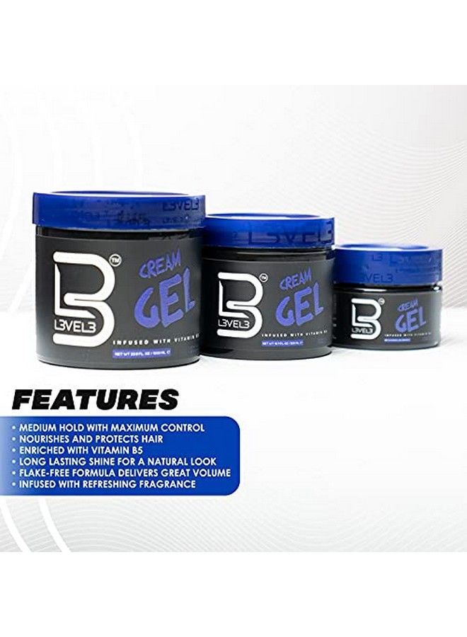 L3 Level 3 Cream Gel Provides Volume And Medium Hold With Vitamins To Nourish And Protect Hair Level Three Mens Hair Styling Cream (500 Ml Medium) - Image 3