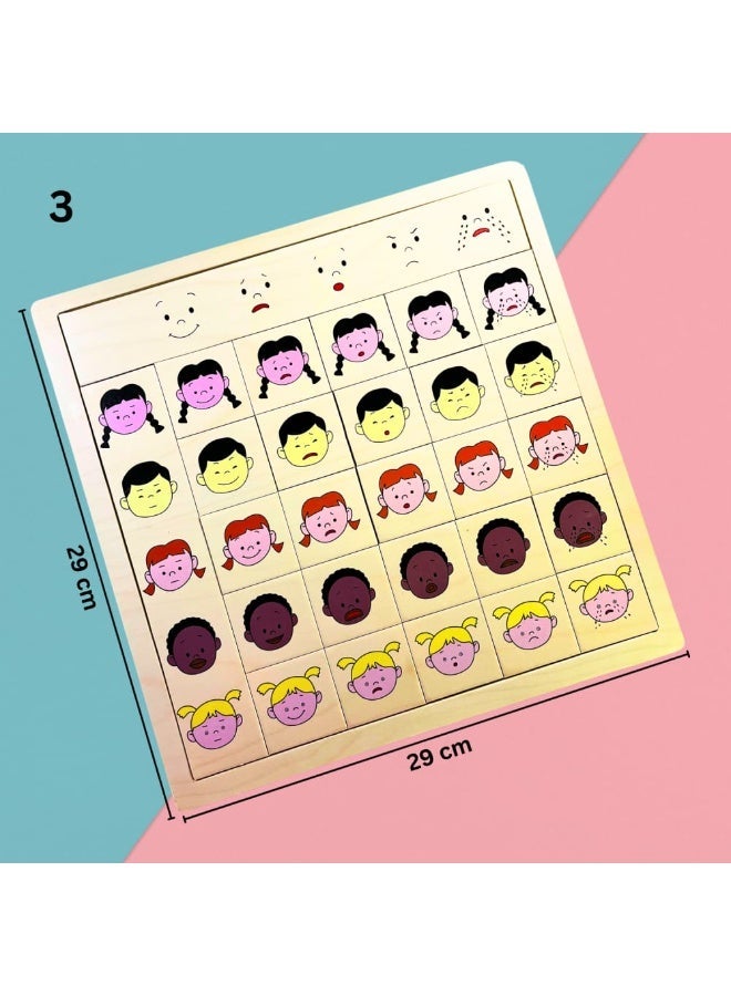 A game of arranging facial expressions and colorful clothes - Image 1