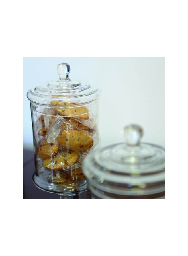 Green Tiger 33 cm Glass Apothecary Jars Clear Elegant Storage Jar Decorative Candy Buffet Jars Wedding Candy Organizer Storage Canisters Home - Large - Image 4