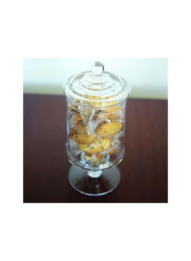 Green Tiger 33 cm Glass Apothecary Jars Clear Elegant Storage Jar Decorative Candy Buffet Jars Wedding Candy Organizer Storage Canisters Home - Large - Image 2