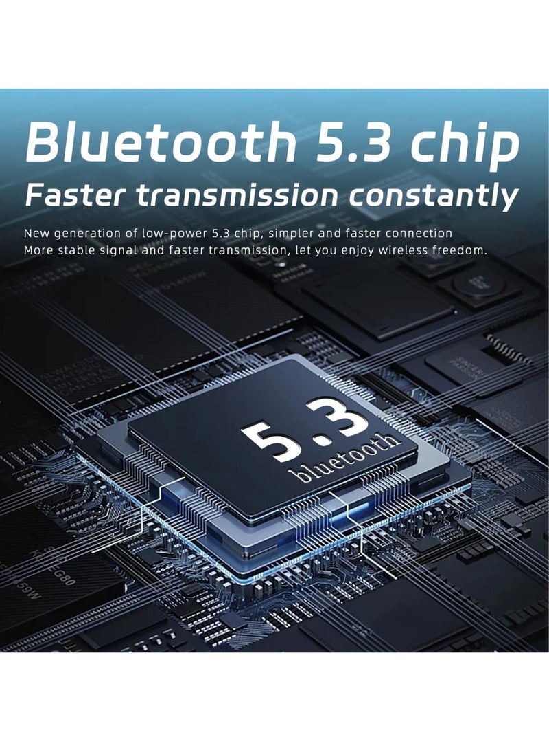 ارواق سماعات بلوتوث، IPX5 مقاومة للماء TWS سماعة بلوتوث لاسلكية، جودة صوت 9D مريحة مع ميكروفون للجري والتدريب على ركوب الدراجات، (أرجواني) - Image 3