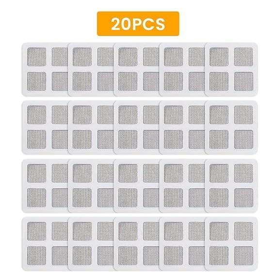 Uzox (20Pcs) Disposable Shower Drain Cover Hair Catcher Shower Drain Mesh Stickers, Bathroom, Laundry, Bathtub, Kitchen Shower Drain Floor Sink Strainer Filter Mesh-is (10) - Image 3