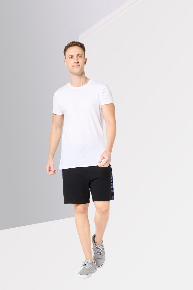 DKNY Men Brand Logo Basic Shorts, Black - Image 2