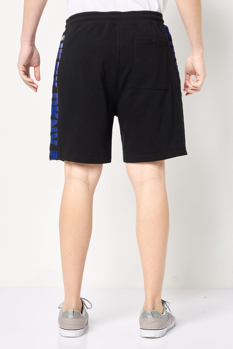 DKNY Men Brand Logo Basic Shorts, Black - Image 4