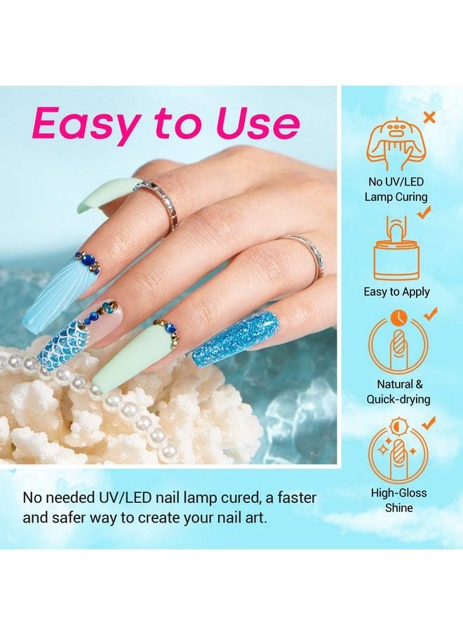AZUREBEAUTY 18Pcs Dip Powder Nail Kit Starter Spring Summer Colors Pastel Neon Yellow Blue Hot Pink Acrylic Dipping Powder Liquid Set With Base/Top Coat For Beginners French Nails Art Manicure Salon  - Image 5