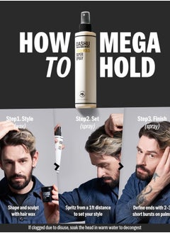 Dashu Premium Mega Hold Super Spray 8.45fl oz – Extra Strong Hold, Dryness Prevention, All-Natural Ingredients  - Image 5