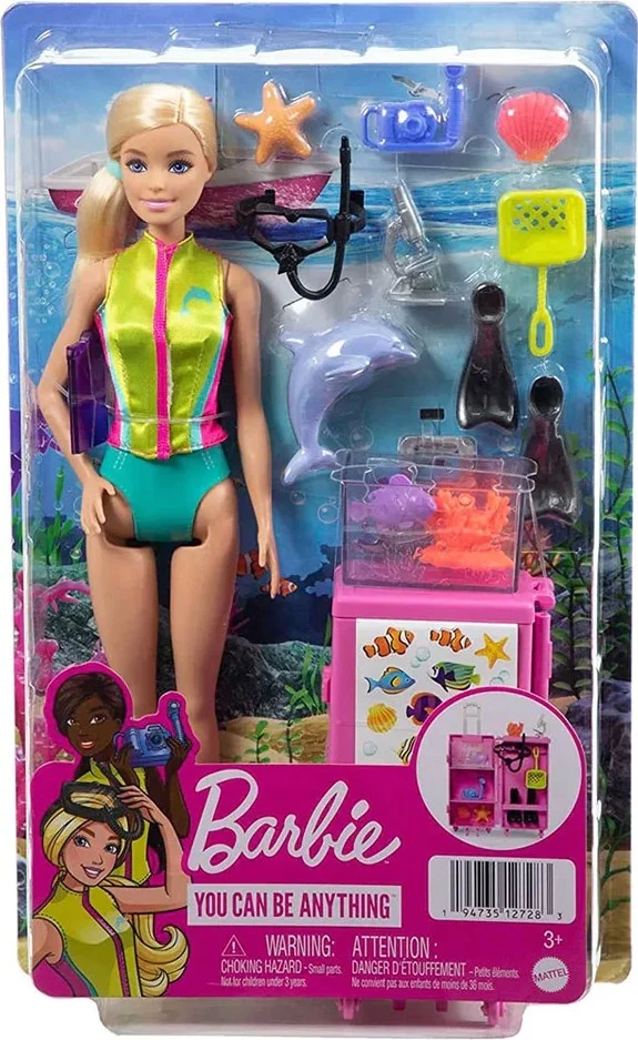باربي Marine Biologist Playset, ages 3 and up, HMH26