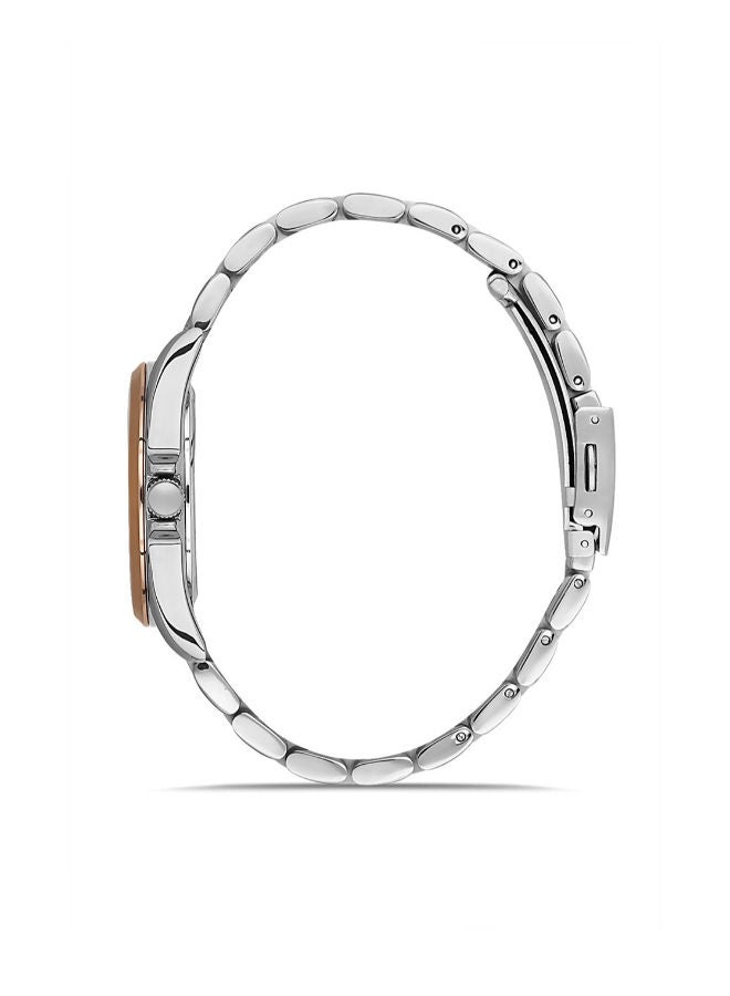 DANIEL KLEIN ساعة يد نسائية daniel_klein من الستانلس ستيل بمينا أسود وعقارب دائرية DK.1.13242-6 - Image 2