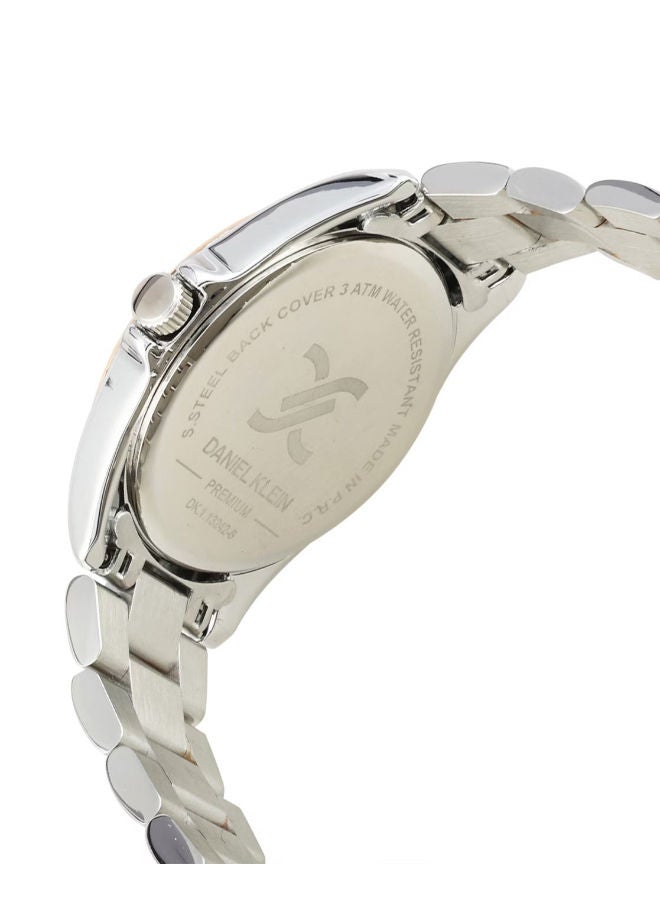 DANIEL KLEIN ساعة يد نسائية daniel_klein من الستانلس ستيل بمينا أسود وعقارب دائرية DK.1.13242-6 - Image 5