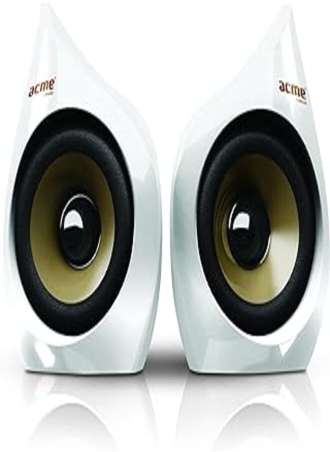 acme - Acme Ss111 2.0 Multimedia Speakers - White - Image 1
