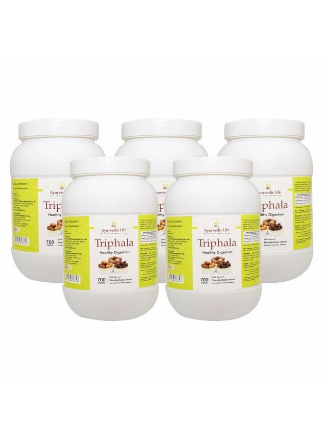 AL Ayurvedic Life Triphala Tablets - 700 Tablets Value Pack of 5 - Image 1
