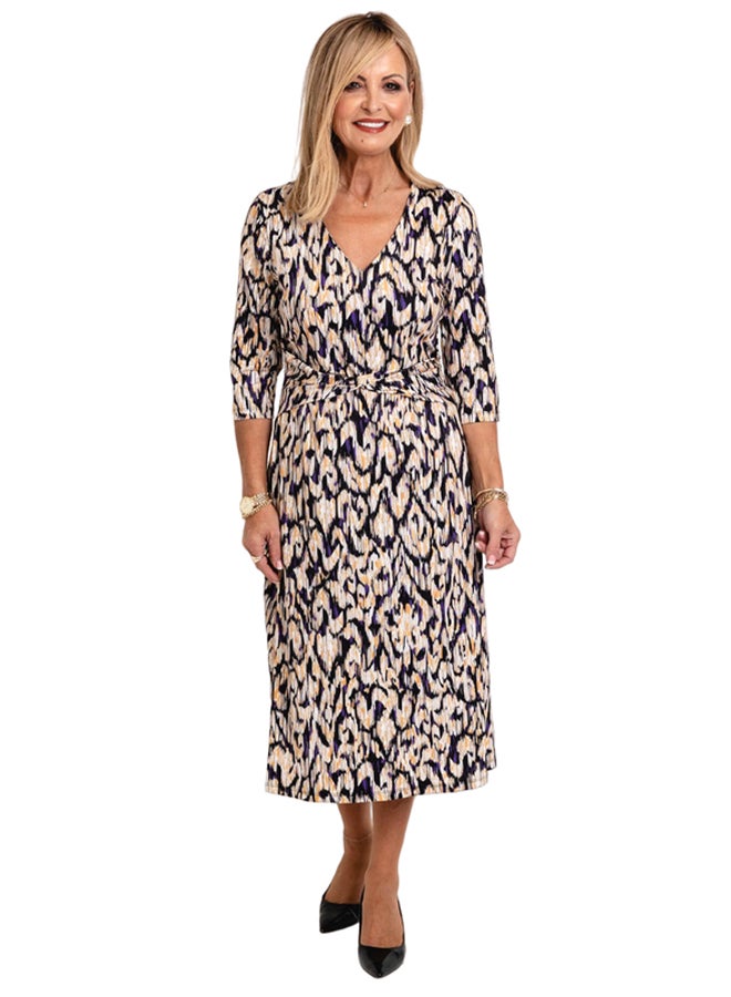 GERRY WEBER Abstract Print A-Line Midi Dress  - Image 1