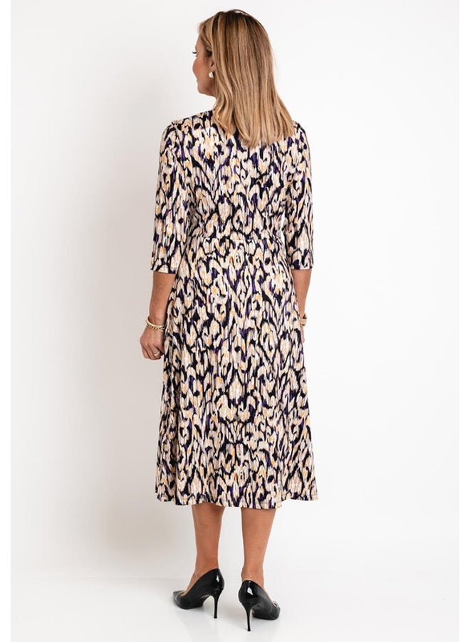 GERRY WEBER Abstract Print A-Line Midi Dress  - Image 4