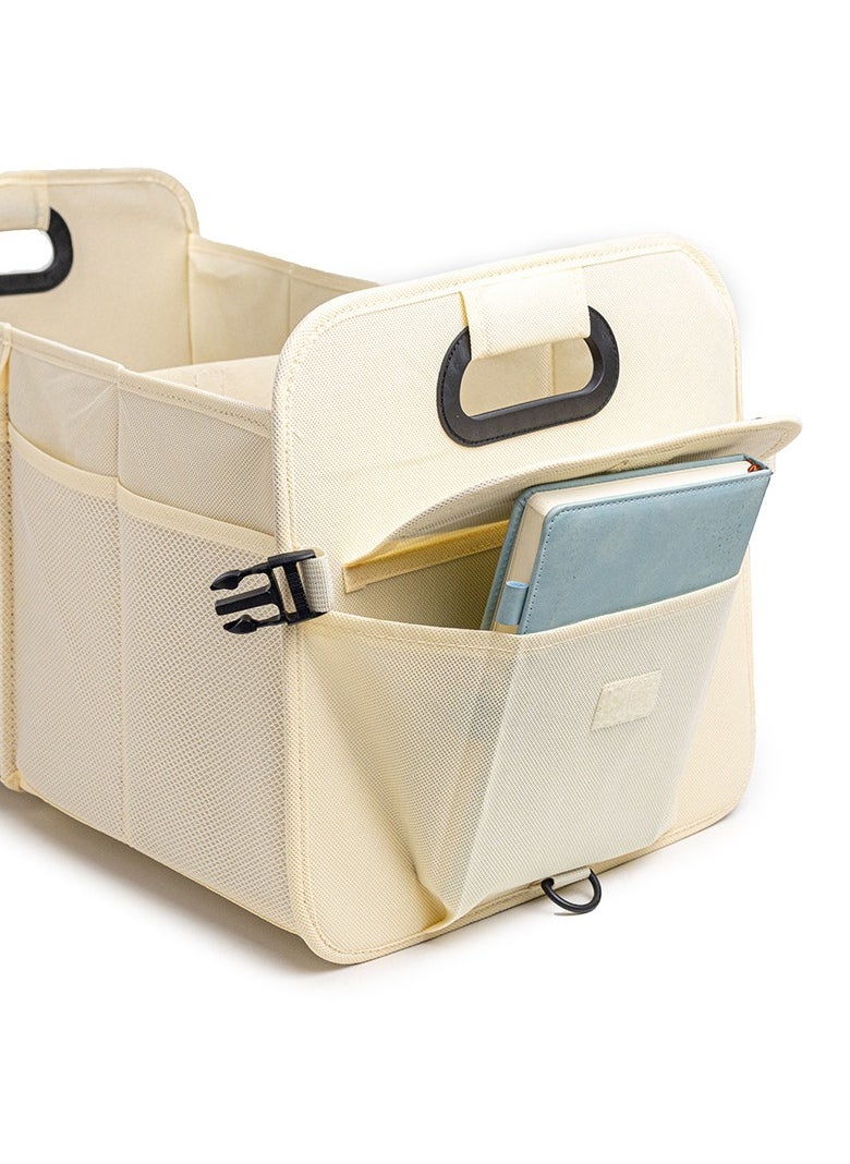 Hihonor - Car Trunk Organizer Car Storage Organizer Collapsible Multi Compartment Car Organizer Adjustable Straps Car Organizer for SUV - Image 1