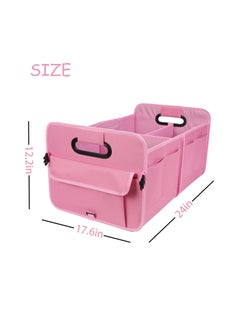 Hihonor Car Trunk Organizer Car Storage Organizer Collapsible Multi Compartment Car Organizer Adjustable Straps Car Organizer for SUV  - Image 5