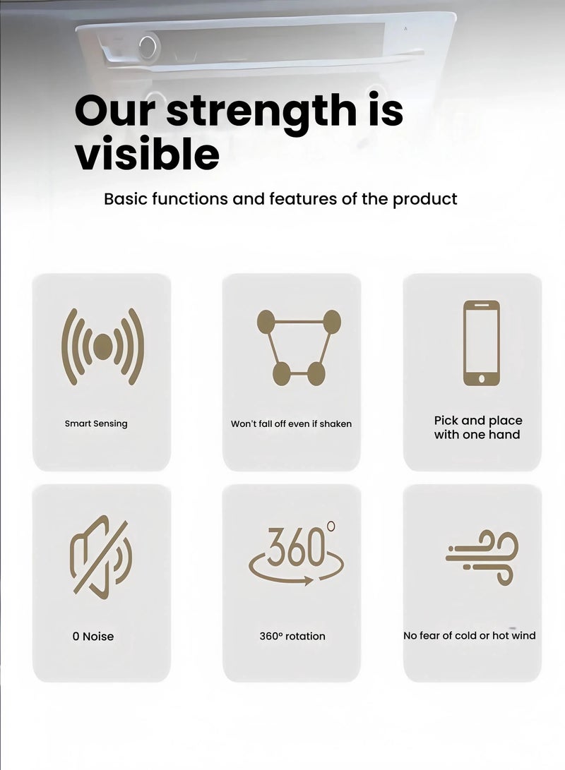 360 360 folding screen mobile phone car bracket wireless charger is suitable for Huawei Samsung large-screen special electric induction - Image 2