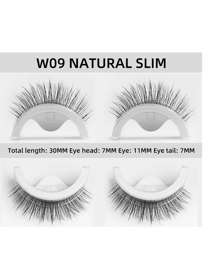 Generic 3 Pairs Magnetic False Eyelashes, Reusable Self Adhesive Eyelashes, Natural Look Magnets Extension Soft Individual False Eyelashes, No Eyeliner or Glue Needed, Extension Stable Stick On Eyelashes  - Image 2