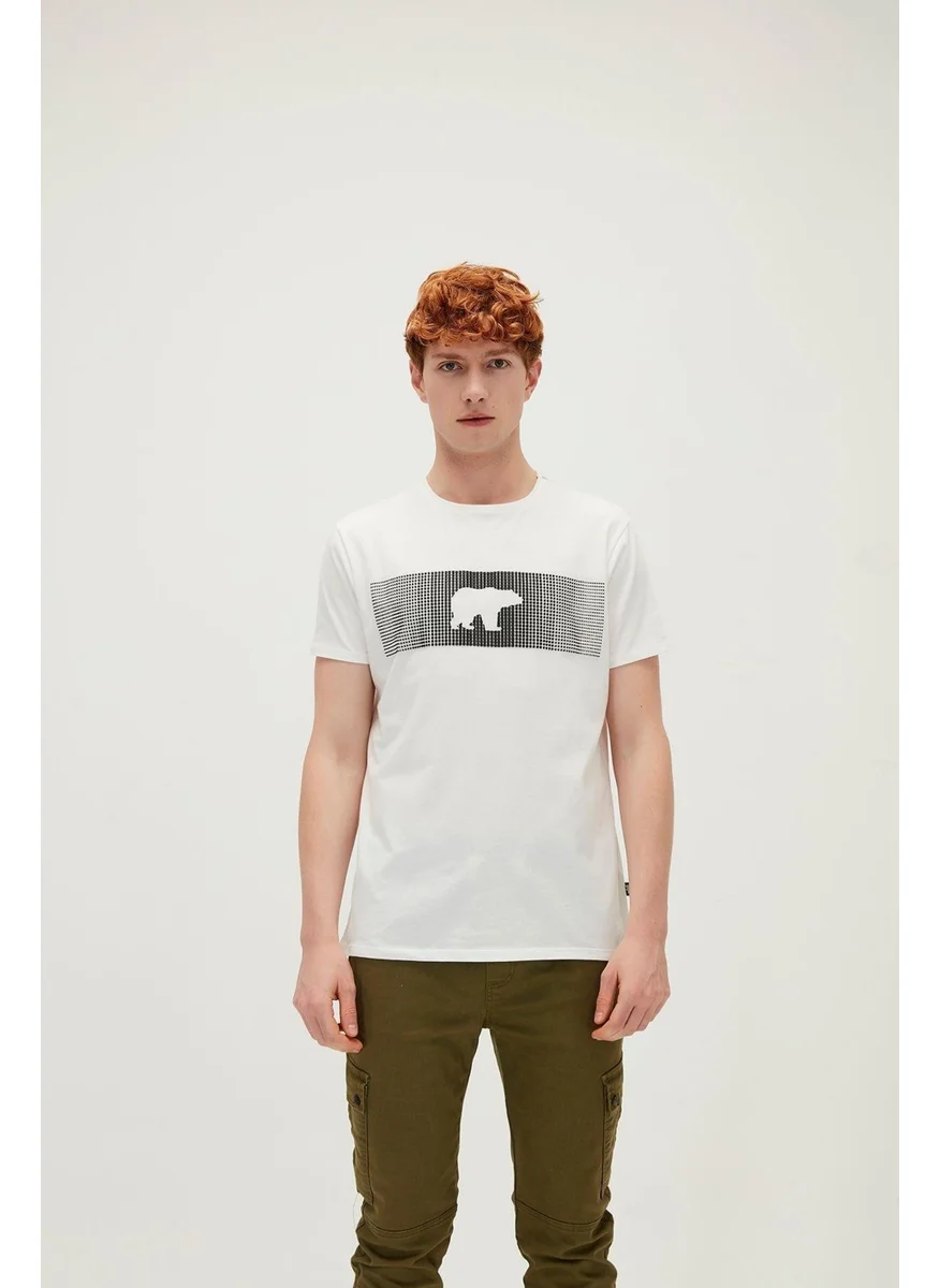 باد بير Fancy Men's Navy Blue T-Shirt 20.01.07.024-C108
