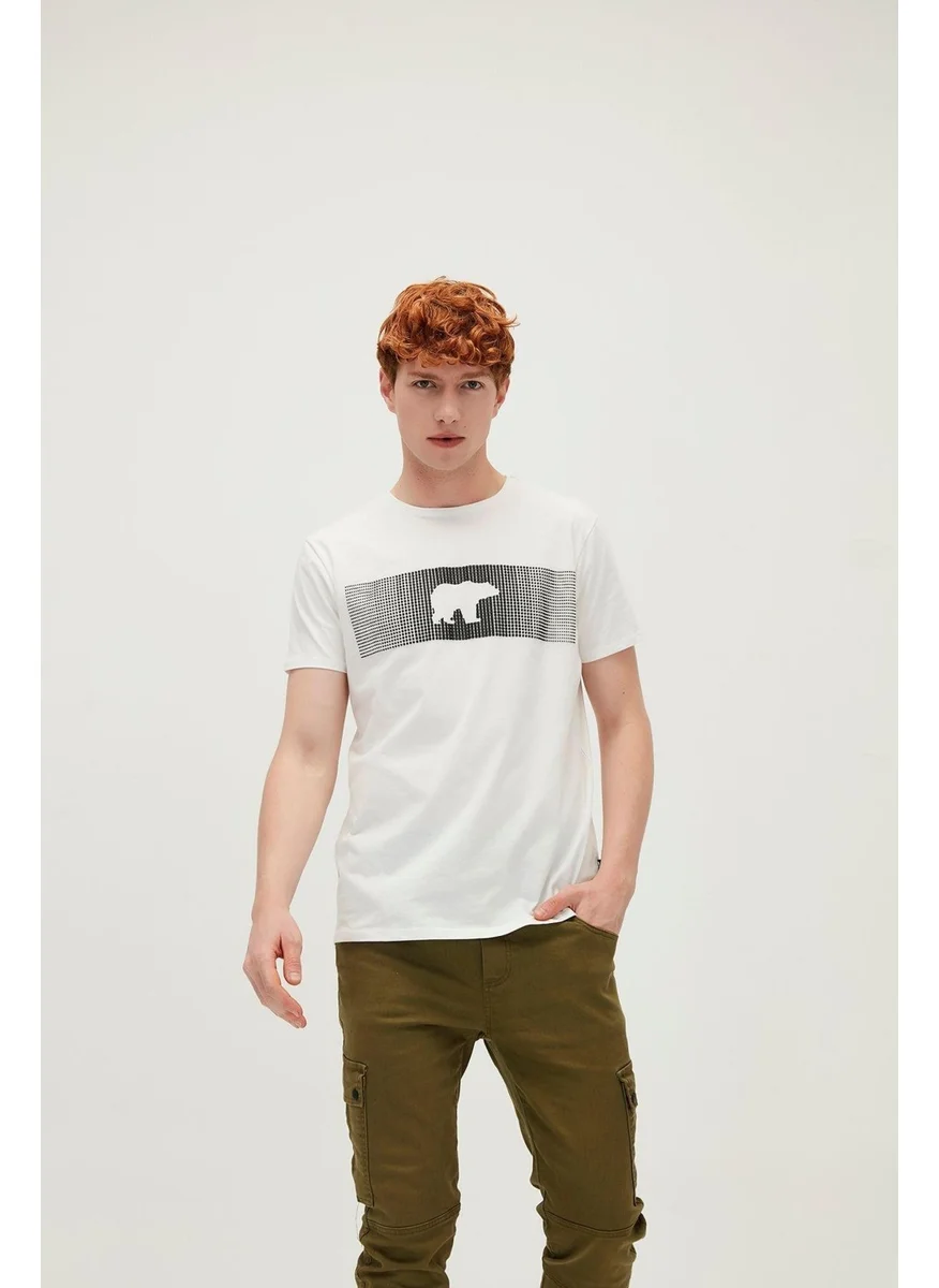 باد بير Fancy Men's Navy Blue T-Shirt 20.01.07.024-C108