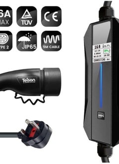 Cordova Teison GB/T Plug Charger with LCD Displey EVSE 16A Smart Portable Electric Vehicle Charger with UK Plug for VW ID 4 ID6  - Image 2