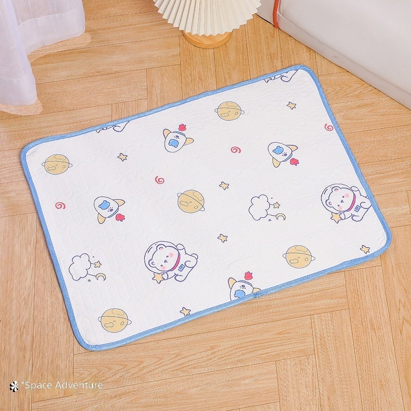 PET DOG ICE SILK COOL MAT - Summer Pet Bed for Dogs and Cats, Breathable &  Washable - Image 1