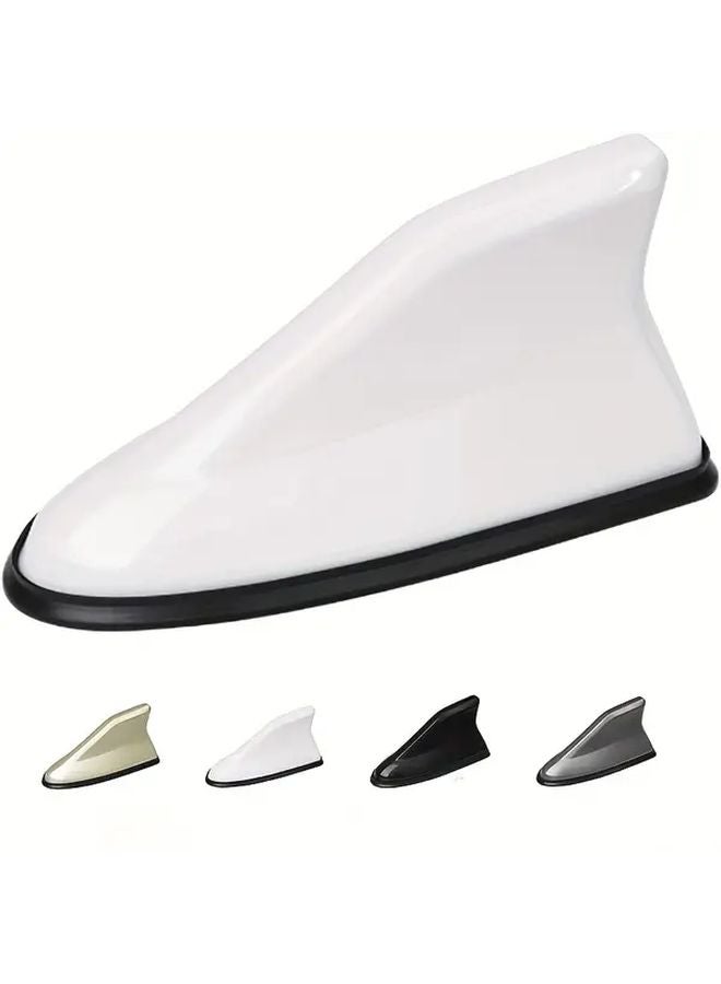 غطاء هوائي سيارة من الأبيض من مادة ABS سهل التركيب لتعزيز إشارة FM/AM - Image 1