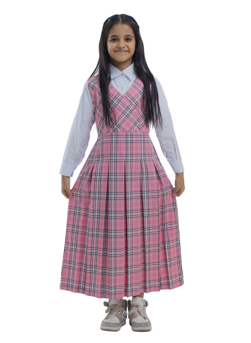 مريول لارا مريول وردي كاروهات فاتح موديل اربعة زرار - Image 1