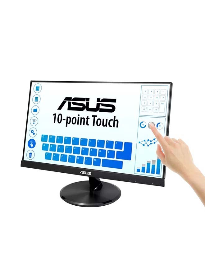 ASUS 21.5 inch VT229H Touch Monitor - FHD (1920x1080), 10-point Touch, IPS, 178° Wide Viewing Angle, Frameless, Flicker free, Low Blue Light, HDMI, 7H Hardness Black - Image 3