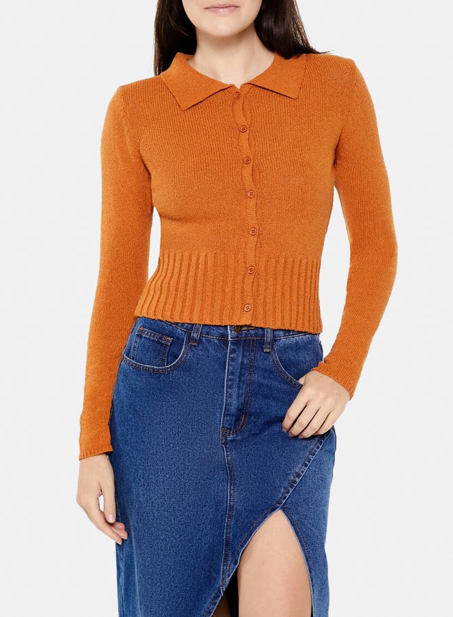 FOREVER 21 Boucle Sweater-Knit Shirt - Image 1