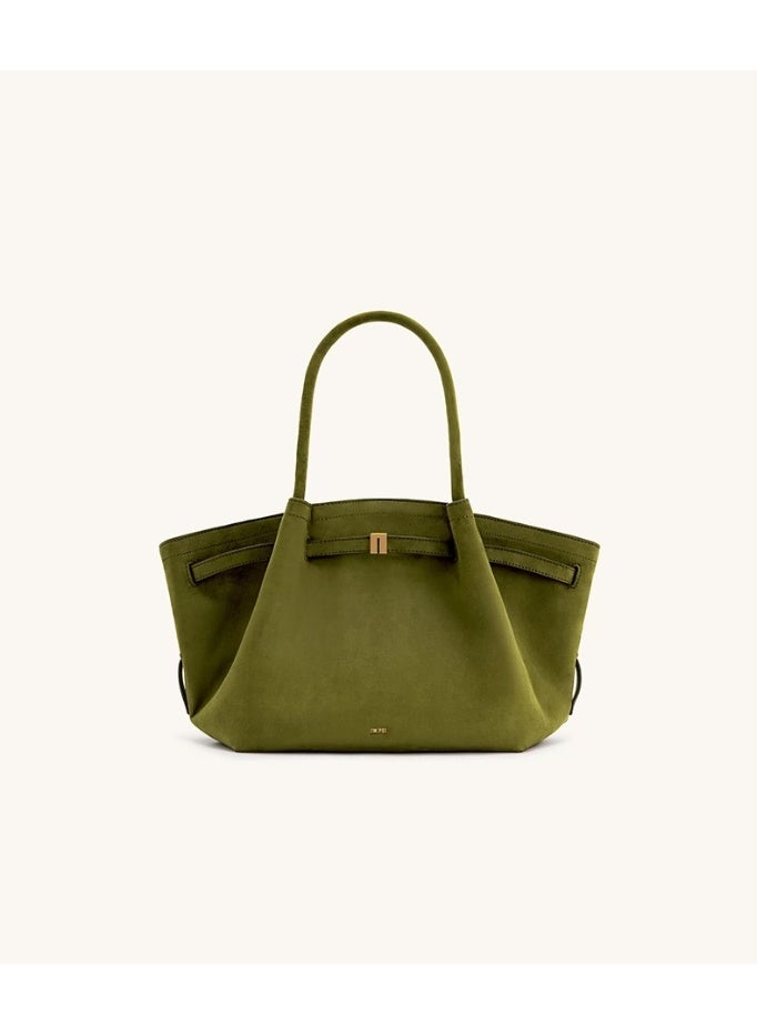 JW PEI Women's Hana Faux Suede Tote Bag-Green - Image 1