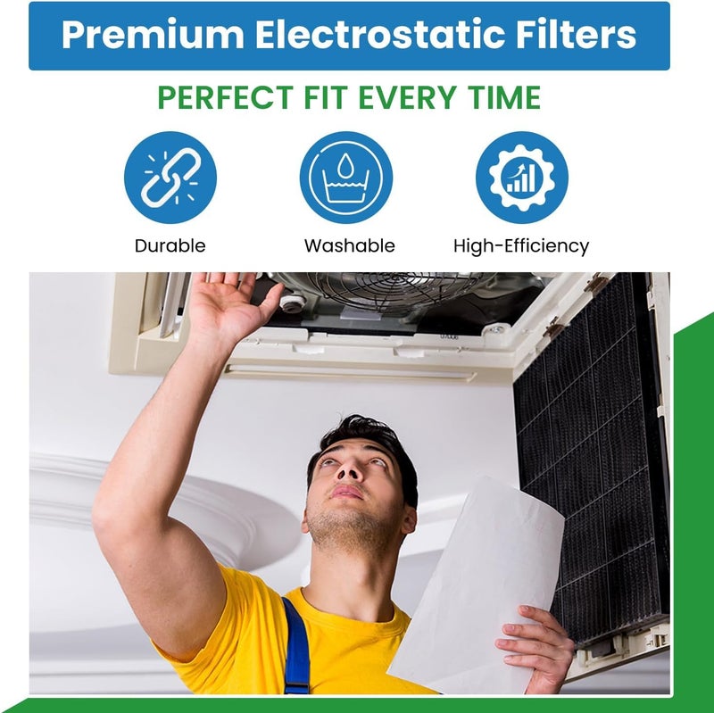 Filter Everything A-Coil Air Conditioner Evaporator Coil Filter 15” x 17” x 1/8” – Washable Reusable AC Filter – Compatible with Nordyne C8DAM01830U-B & 921784 – 2-Pack – Made in USA - Image 2