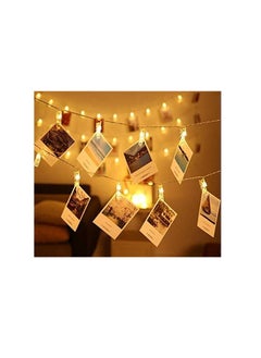 Bukela 20 Photo Clip String Lights LED Fairy Twinkle Lights for Hanging Pictures,Home Wall  Thanksgiving  Party Wedding Festival Indoor Outdoor Decor  - Image 3