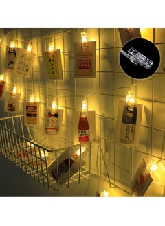 Bukela 20 Photo Clip String Lights LED Fairy Twinkle Lights for Hanging Pictures,Home Wall  Thanksgiving  Party Wedding Festival Indoor Outdoor Decor  - Image 1