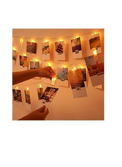 Bukela 20 Photo Clip String Lights LED Fairy Twinkle Lights for Hanging Pictures,Home Wall  Thanksgiving  Party Wedding Festival Indoor Outdoor Decor  - Image 2