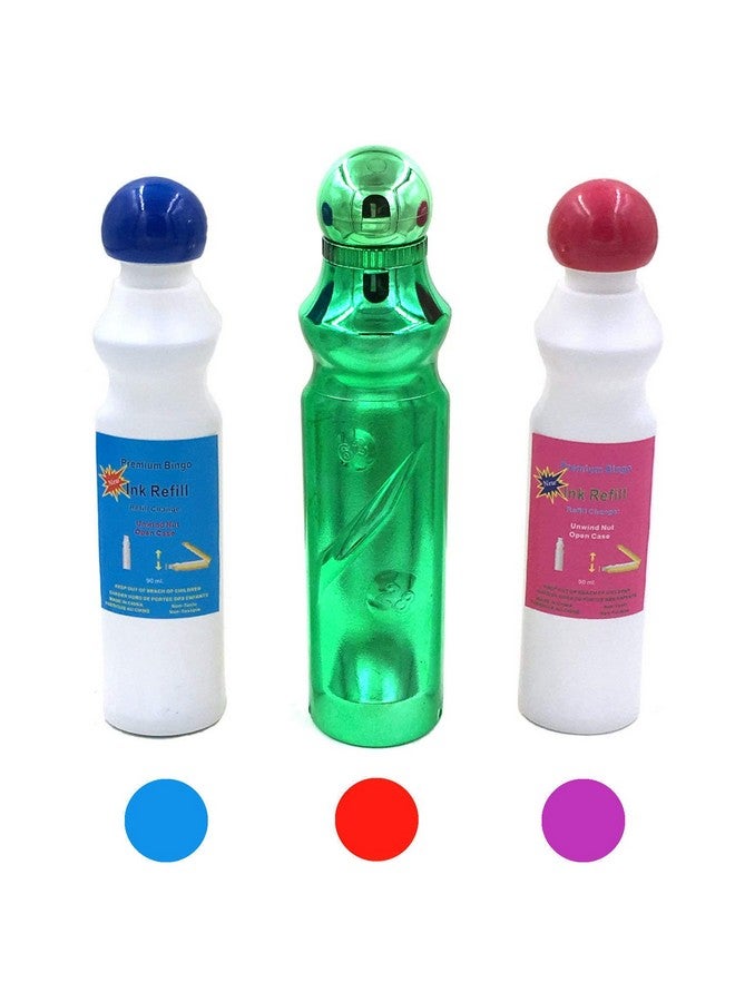 Tapp Collections 3 Bingo Daubers with a Metallic Plated Casing - Green - Image 1