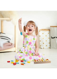Coogam Coogam Wooden Magnetic Fishing Game, Fine Motor Skill Toy ABC Alphabet Color Sorting Puzzle, Montessori Letters Cognition Preschool Gift for Years Old Kid Early Learning with 2 Pole  - Image 4