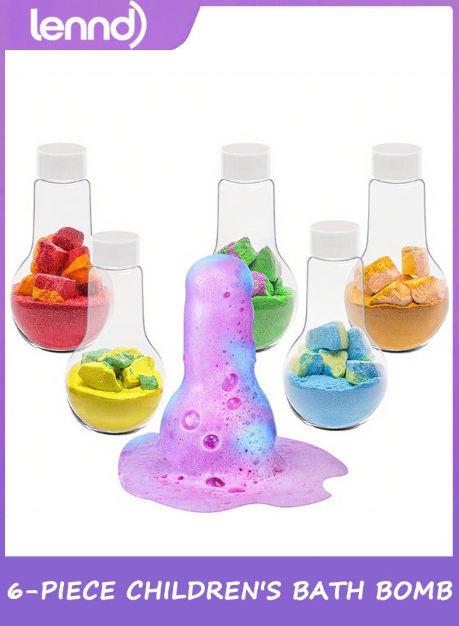 LENND Children's bath bomb toys, 6-pack of inflatable bath bombs, large-capacity colorful children's bath balls, fun and educational children's bath experience. - Image 1