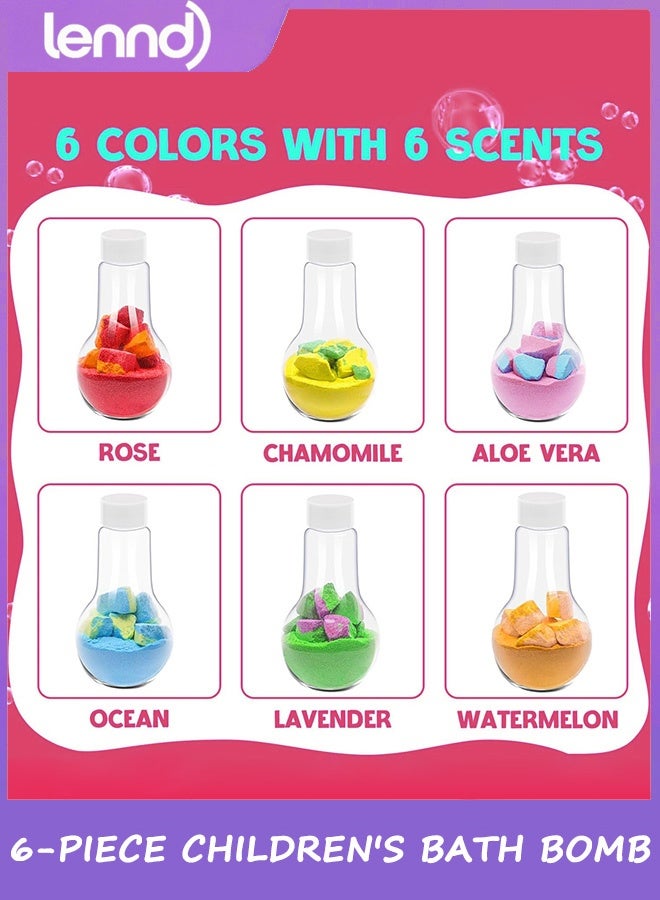 LENND Children's bath bomb toys, 6-pack of inflatable bath bombs, large-capacity colorful children's bath balls, fun and educational children's bath experience. - Image 3