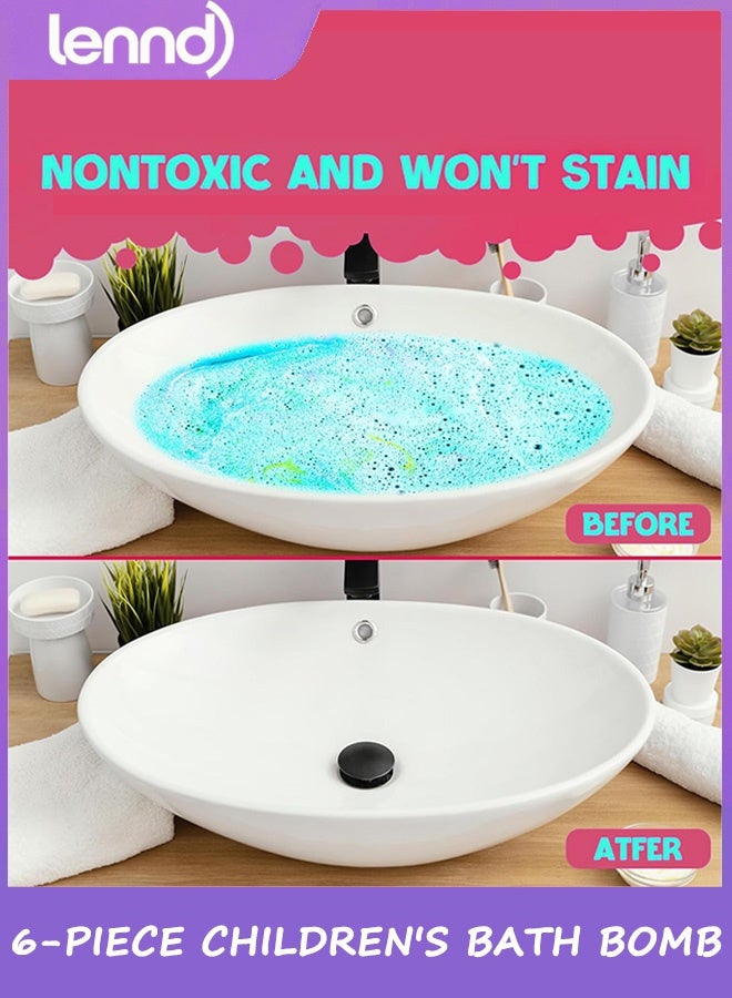 LENND Children's bath bomb toys, 6-pack of inflatable bath bombs, large-capacity colorful children's bath balls, fun and educational children's bath experience. - Image 5